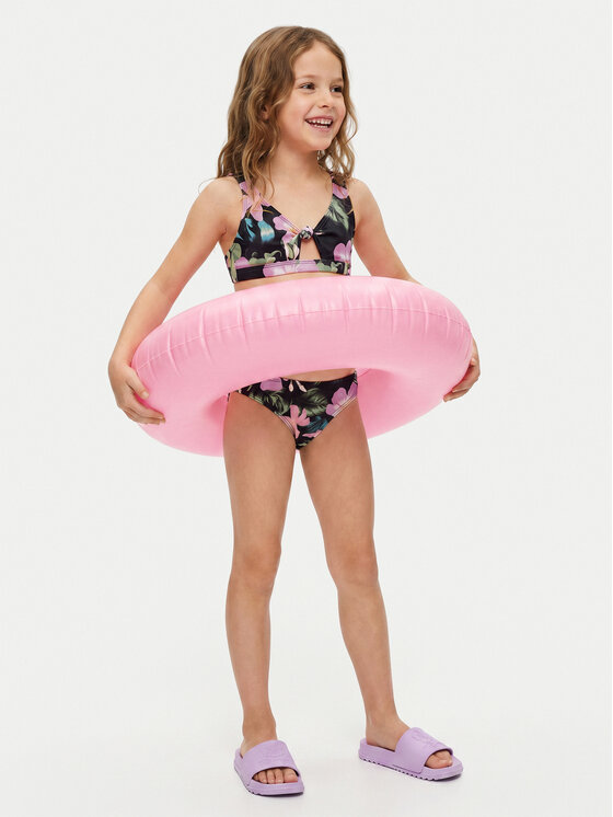 Roxy Roxy Бански костюм Shadow Floral ERGX203628 Черен