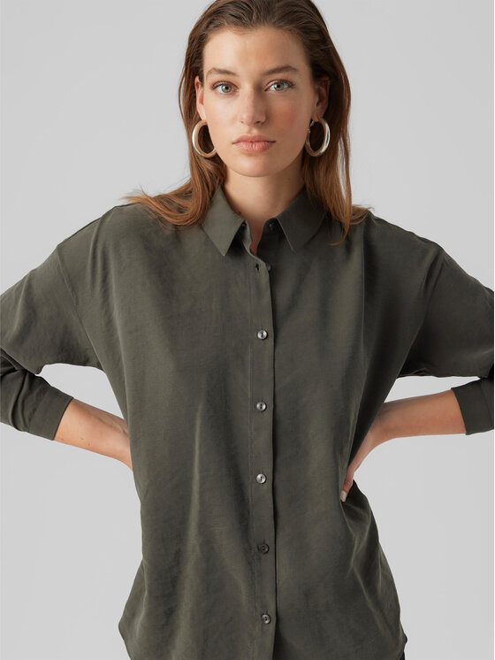 Vero Moda Vero Moda Camicia Queeny 10295908 Grigio Regular Fit