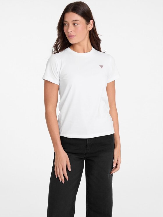 Guess Jeans Guess Jeans T-shirt W4YI10 J1314 Bijela Regular Fit