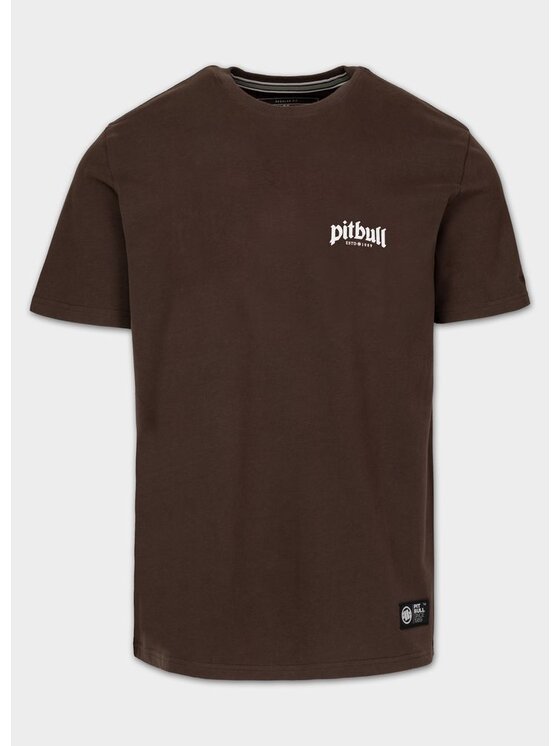 PITBULL PITBULL T-Shirt SIDE SMALL Brązowy Regular Fit