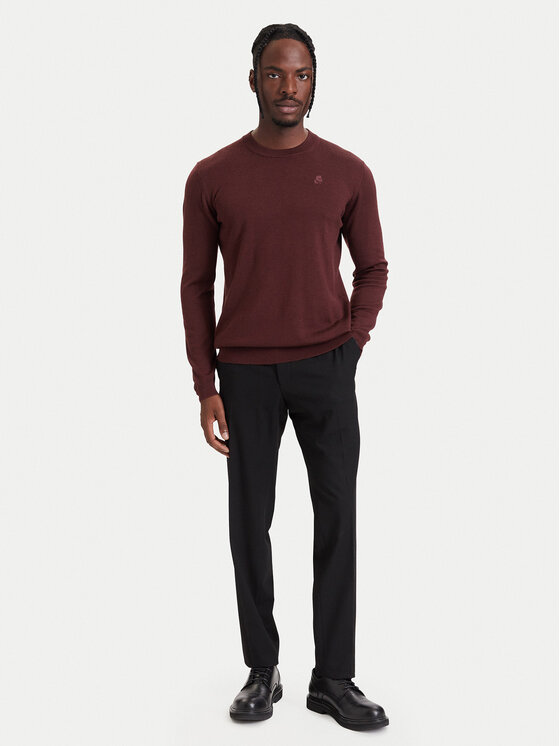 KARL LAGERFELD KARL LAGERFELD Sweter 655000 564399 Bordowy Regular Fit