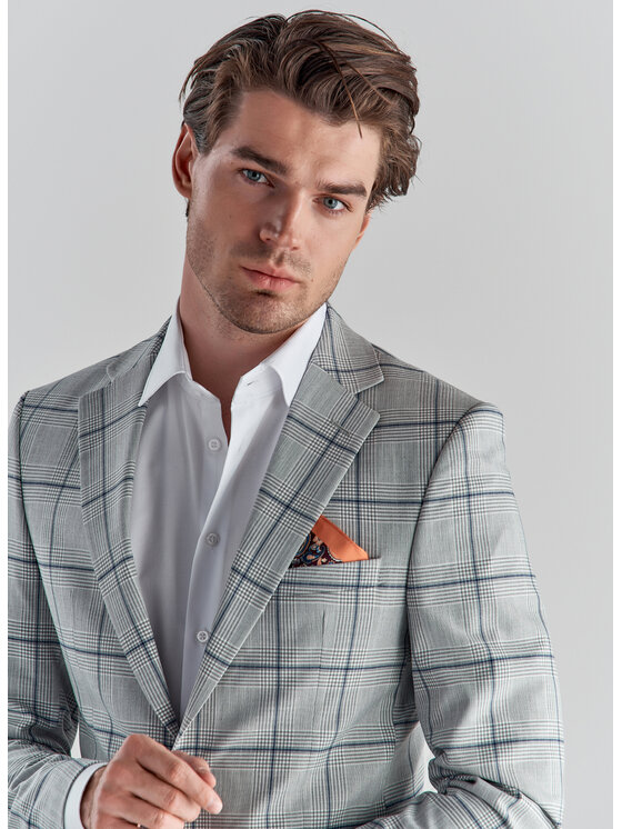Pako Lorente Pako Lorente Marynarka P22SF-3G-010 Szary Slim Fit