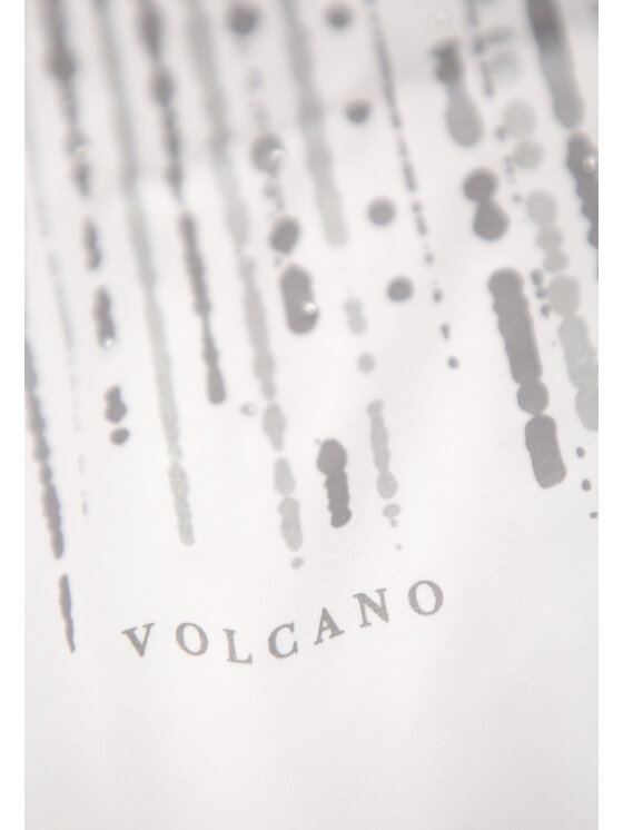Volcano Volcano T-Shirt T-SEAR Biały Regular Fit