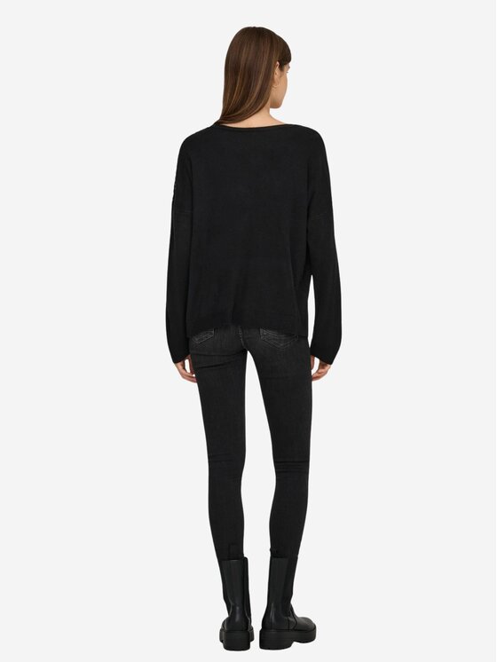 ONLY ONLY Maglione Onlstarry ls sequins boxy Nero Regular Fit