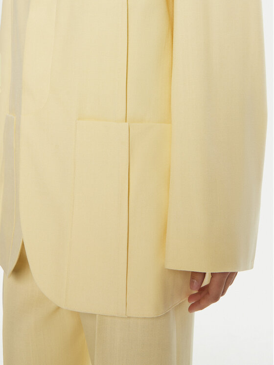 JACQUEMUS JACQUEMUS Marynarka 22E213JA101 Żółty Regular Fit