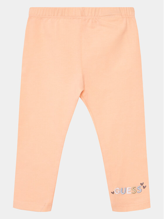 Guess Guess Komplet t-shirt i legginsy A4GG03 K6YW4 Pomarańczowy Regular Fit