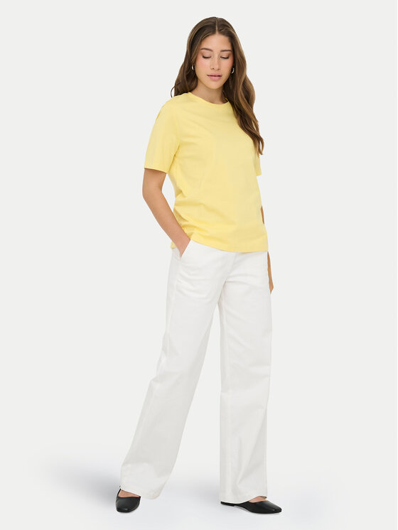 ONLY ONLY Tricou Freja 15367970 Galben Regular Fit