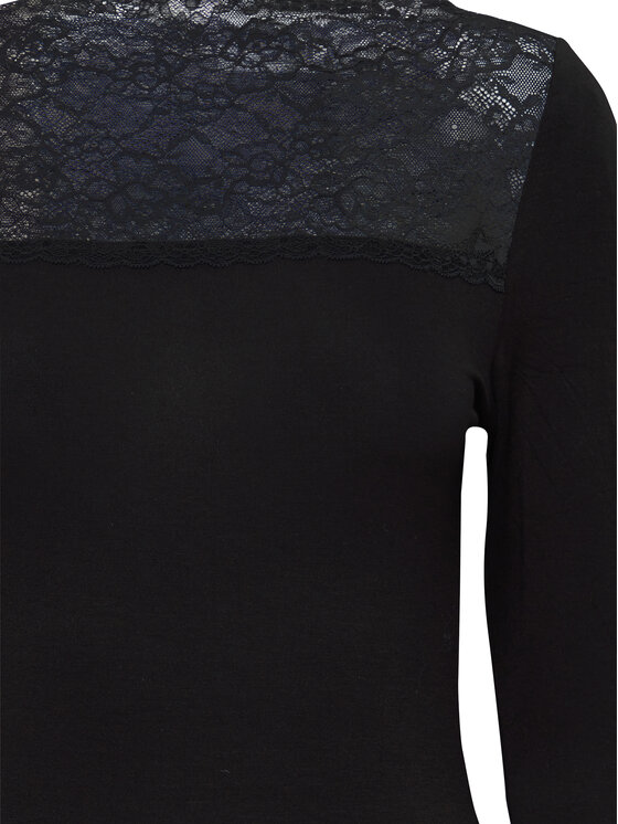 ICHI ICHI Blusa 20120401 Nero Slim Fit