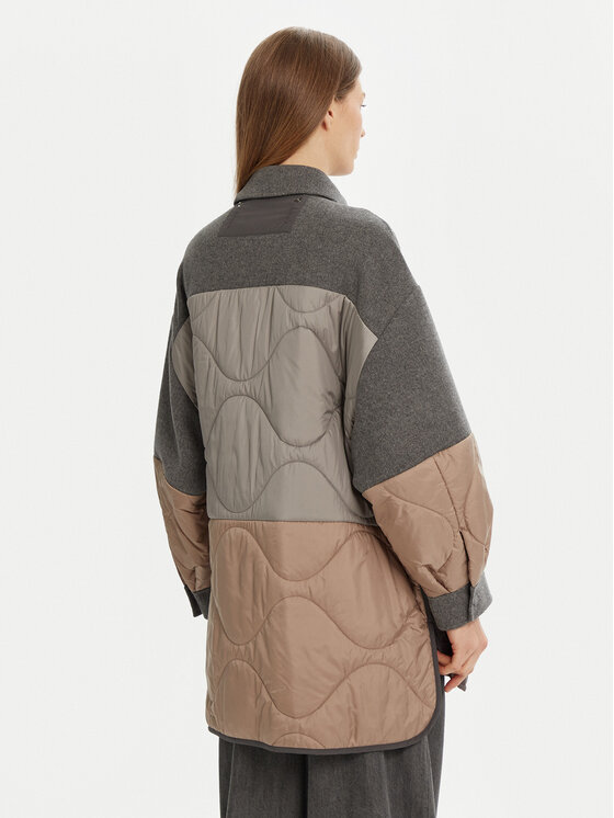 Weekend Max Mara Weekend Max Mara Prechodná bunda Ossola 2515481011 Sivá Relaxed Fit