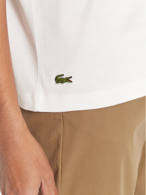 Lacoste Lacoste T-Shirt TH2806 Biały Regular Fit