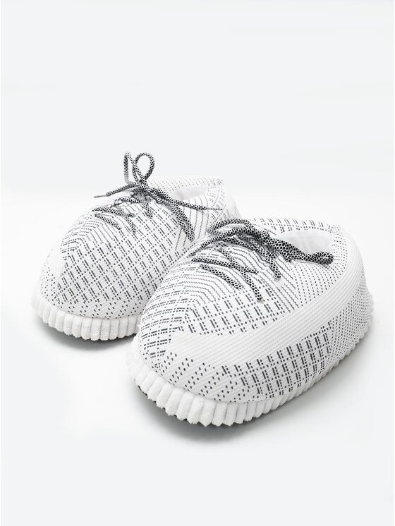 Kapcie Urban Socks, Białe, Pluszowe jak buty Białe Urban Sole na prezent 36-45