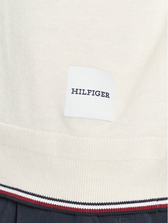 Tommy Hilfiger Tommy Hilfiger Cardigan MW0MW32038 Écru Regular Fit