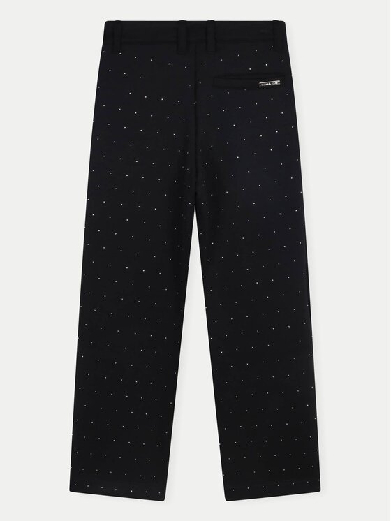 MICHAEL KORS KIDS MICHAEL KORS KIDS Hlače iz tkanine R30179 D Črna Wide Leg