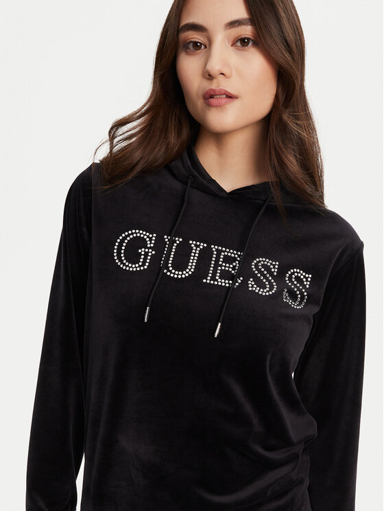 Guess Guess Majica dugih rukava V4RQ25 K0232 Crna Regular Fit