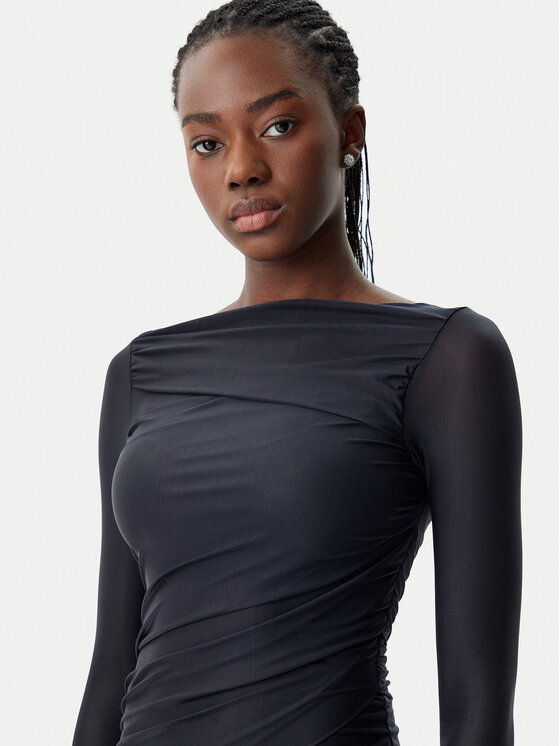 PINKO PINKO Koktejlové šaty 104838 A2H1 Z99 Čierna Slim Fit