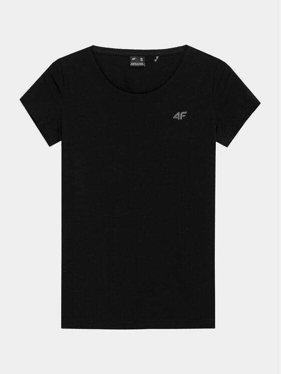 4F 4F T-Shirt 4FAW23TTSHF0906 Schwarz Slim Fit