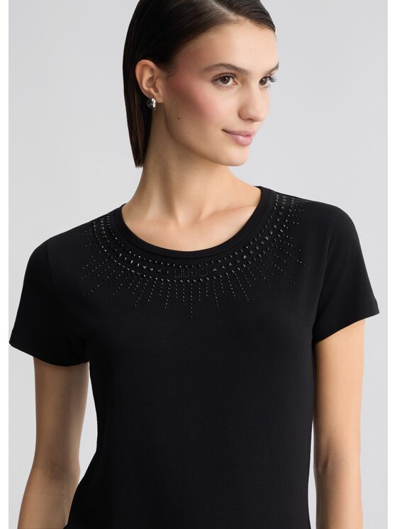Liu Jo Liu Jo T-shirt TA5214JS003M9288 Nero Regular Fit