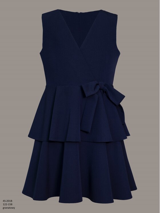 SLY SLY Sukienka 4S-201B Granatowy Comfortable Fit