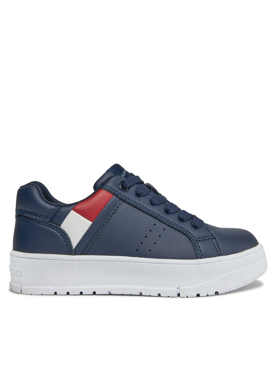 Tommy Hilfiger Tommy Hilfiger Tenisice Flag Low Cut Lace-Up Sneaker T3X9-33356-1355 M Tamnoplava