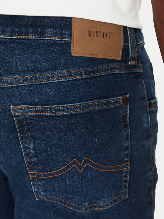 Mustang Mustang Jeansy Tramper 1013715 Granatowy Straight Leg