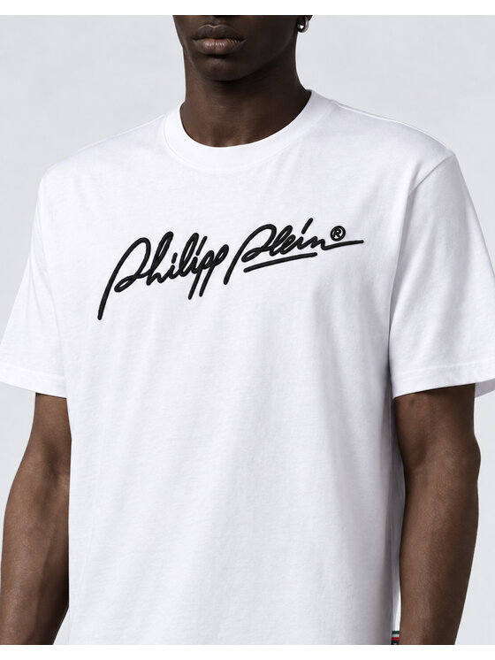 PHILIPP PLEIN PHILIPP PLEIN T-Shirt 31296 Biały Regular Fit