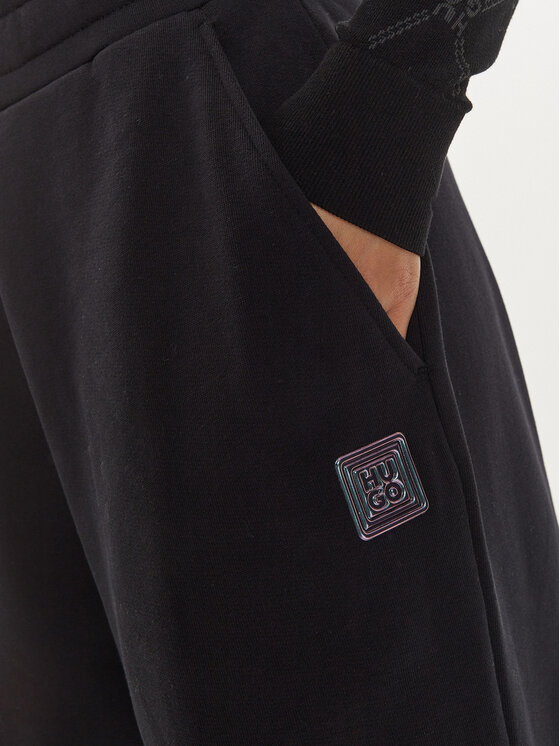 HUGO Hugo Spodnie dresowe 50528471 Czarny Relaxed Fit