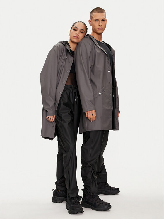 Rains Rains Spodnie przeciwdeszczowe Rain Pants Slim W3 18580 Czarny Slim Fit