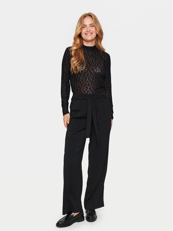 Saint Tropez Saint Tropez Halenka 30512959 Černá Slim Fit