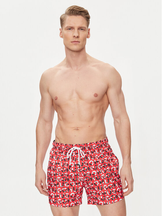 HUGO Hugo Badeshorts Tortuga 50474322 Rot Regular Fit
