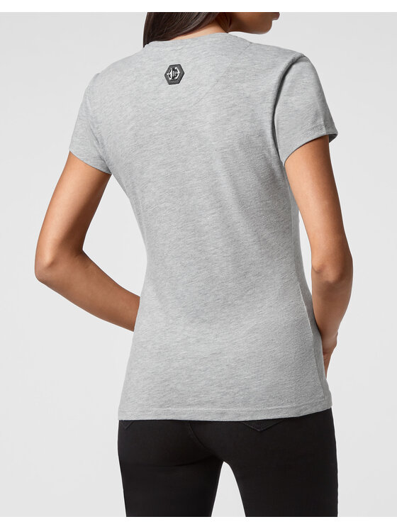 PHILIPP PLEIN PHILIPP PLEIN T-Shirt 3249 Szary Regular Fit