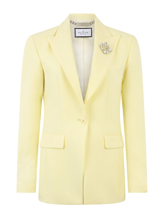 PHILIPP PLEIN PHILIPP PLEIN Marynarka 30652 Żółty Loose Fit