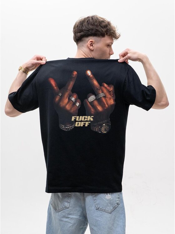 MyStars MyStars T-Shirt 129636 Czarny Oversize