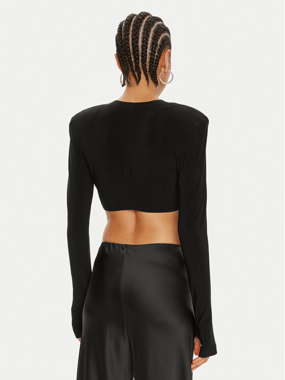NORMA KAMALI NORMA KAMALI Μπλουζάκι KK1246PLA96001 Μαύρο Regular Fit