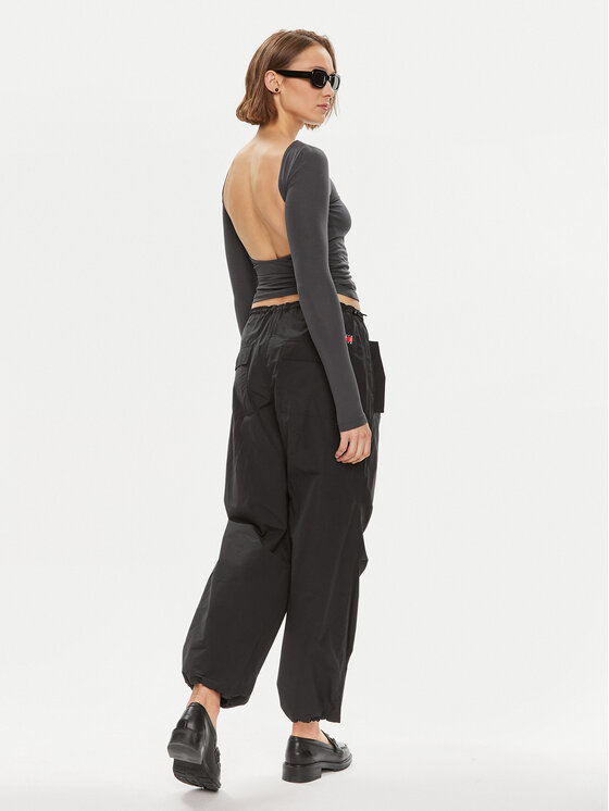 Gina Tricot Gina Tricot Блузка 21146 Сірий Slim Fit