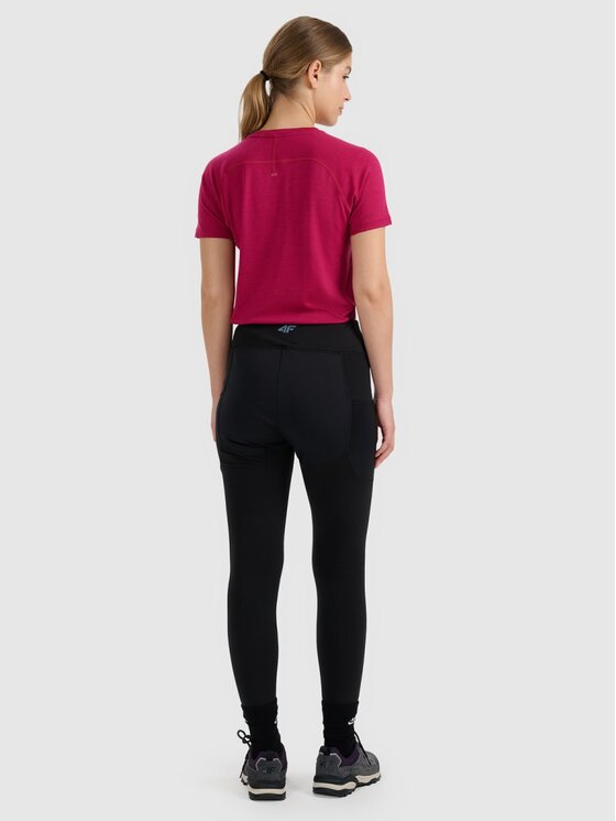4F 4F Legginsy 4FWAW25TFTIF373-20S Czarny Authentic Slim Fit