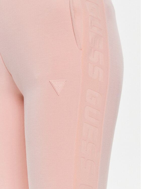 Guess Guess Spodnie dresowe V2YB18 K7UW2 Różowy Regular Fit
