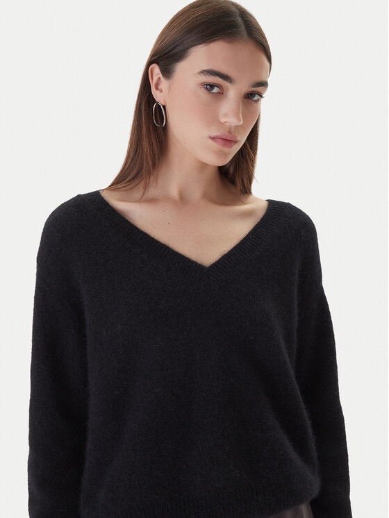 Dixie Dixie Sweater M277Y065A 1900 Fekete Regular Fit