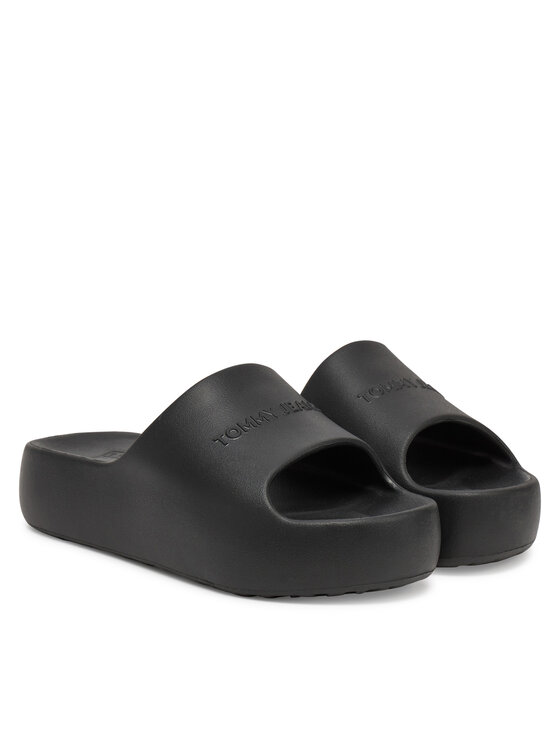 Tommy Jeans Tommy Jeans Şlapi Tjw Chunky Pool Slide Ess EN0EN02879 Negru