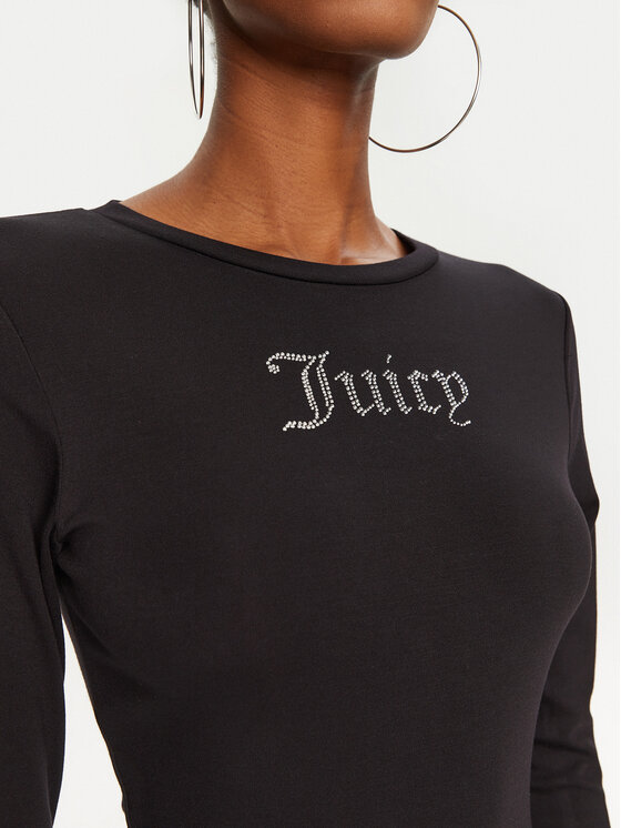 Juicy Couture Juicy Couture Rochie de zi Dizzie JCWED24309 Negru Slim Fit
