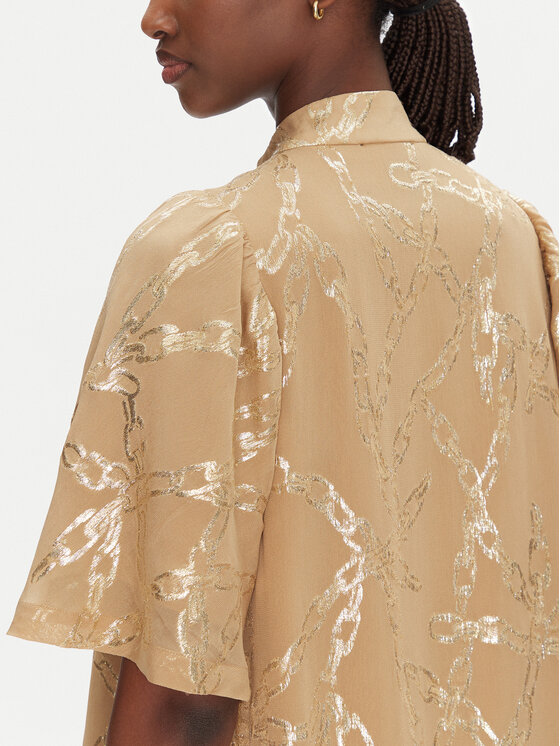 Bruuns Bazaar Bruuns Bazaar Hemdkleid Philly BBW4552 Beige Loose Fit