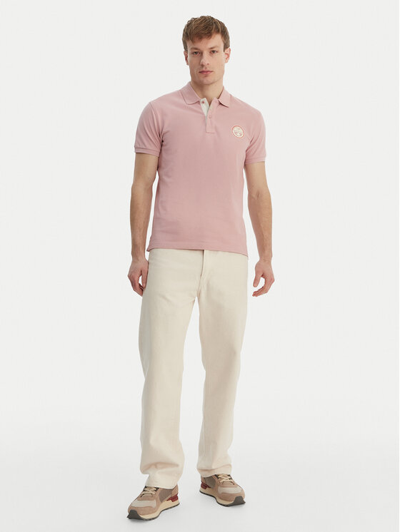 Napapijri Napapijri Tricou polo E-Clanis NP0A4ID3 Roz Regular Fit