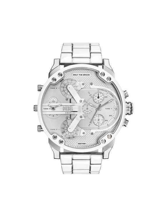 White diesel watch top