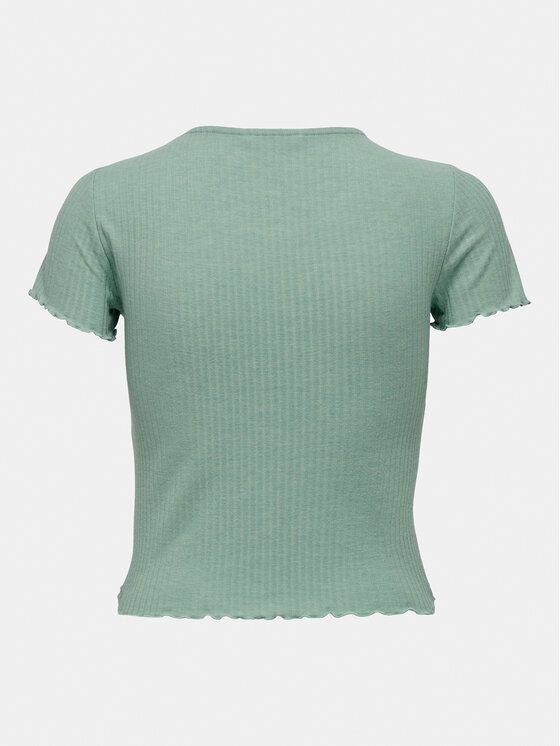 ONLY ONLY T-Shirt Emma 15201206 Zielony Regular Fit