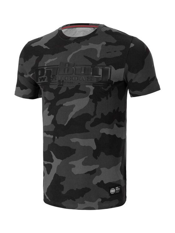 PITBULL PITBULL T-Shirt Koszulka Slim Fit Classic Boxing M Czarny Regular Fit