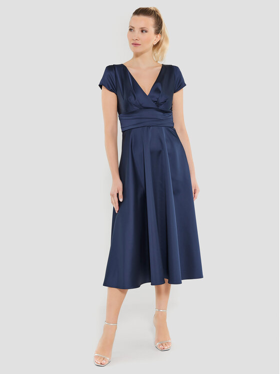 Swing Swing Sukienka koktajlowa 5AE05200 Granatowy Regular Fit