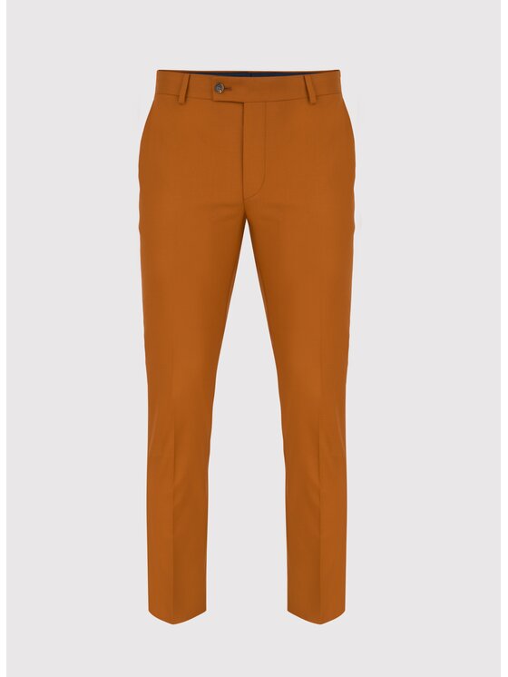 Pako Lorente Pako Lorente Garnitur P22SF-4G-021 Pomarańczowy Slim Fit