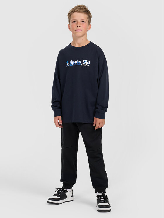 4F 4F Longsleeve APRES SKI Granatowy Oversize