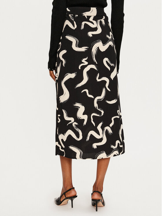 ONLY ONLY Φούστα midi Nova 15331905 Μαύρο Regular Fit