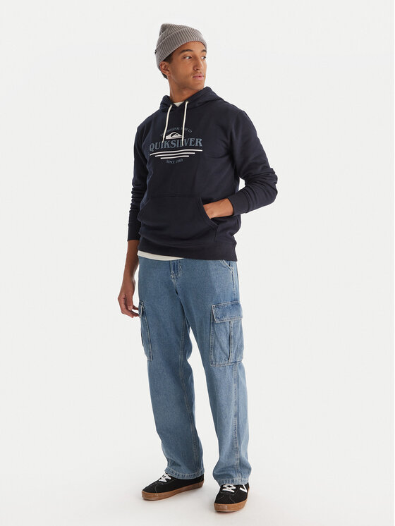 Quiksilver Quiksilver Mikina Screen Fleece Classic EQYFT05137 Tmavomodrá Regular Fit