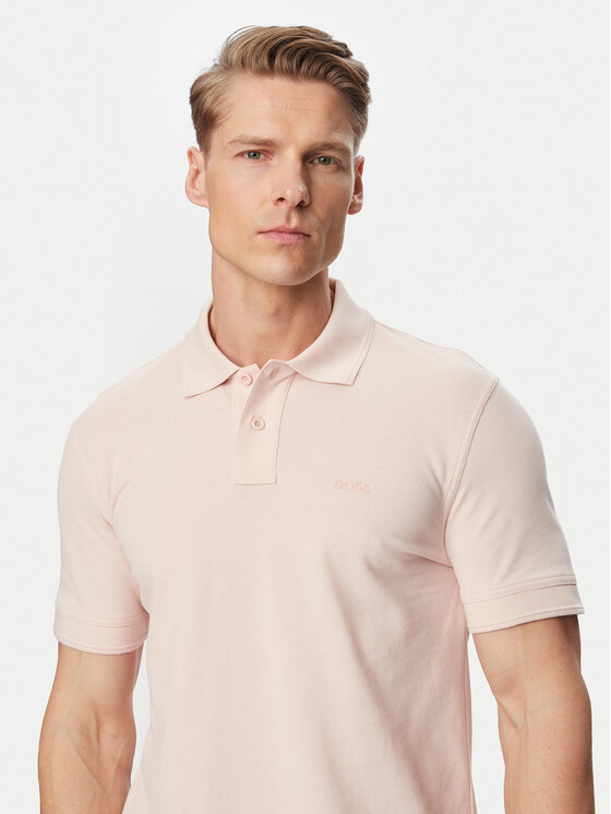 BOSS BOSS Polo Prime 50507813 Gaiši rozā Regular Fit